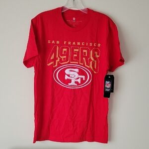Junk Food Clothing Men's San Francisco 49ers Red Short Sleeve T-Shirt- Size S